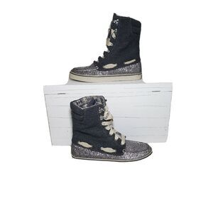 Sperry Top Sider Womens Acklins 9302084 Gray Lace Up‎ Ankle Boots Size 6.5